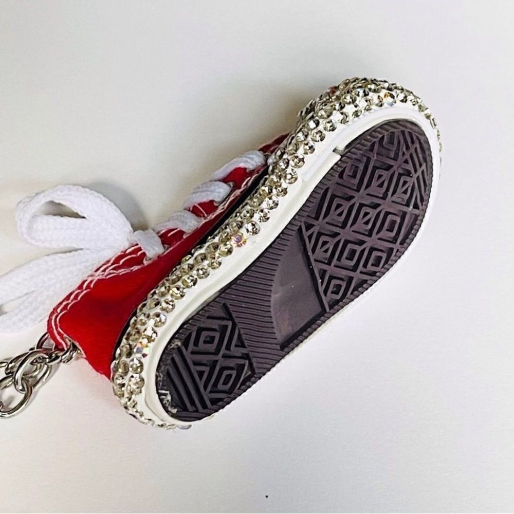 Red Sparkly Shoe Keychain  - Picture 4 of 5